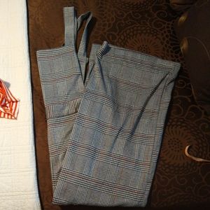 Love, Fire XXL plaid overalls